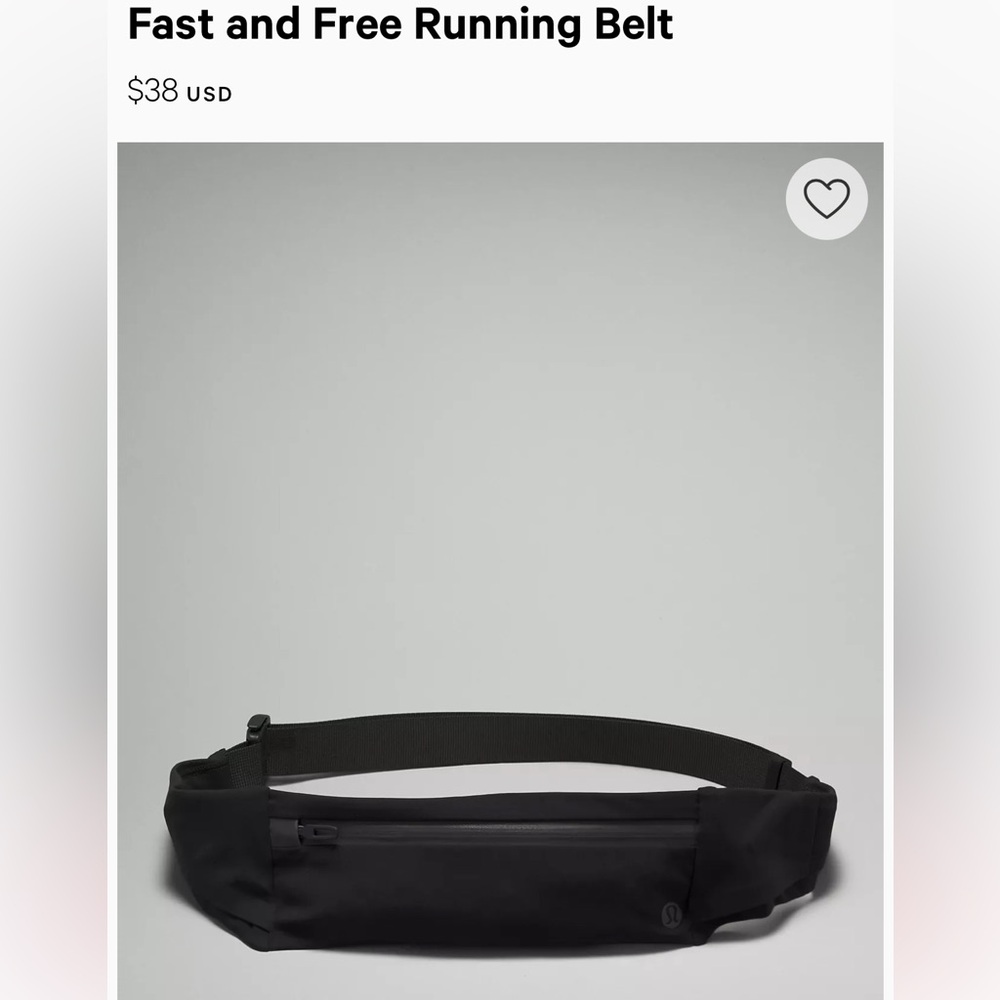 Lululemon Fast and Free Running Belt